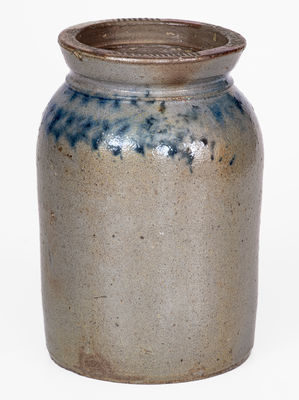 JOHN BELL / WAYNESBORO Stoneware Jar w/ Sponged Decoration