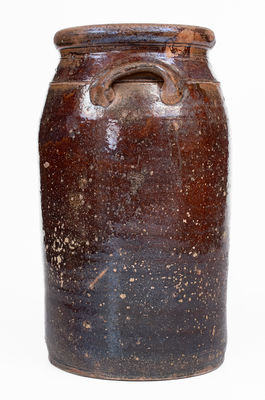 E. L. STORK / ORANGE, GA Stoneware Churn, early 20th century