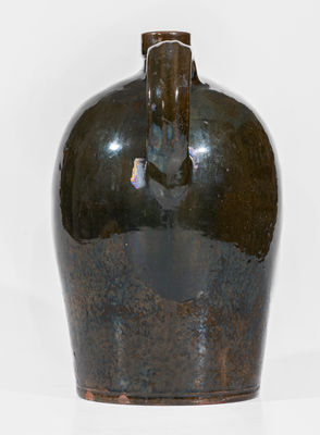 Rare Copper-Glazed John Bell (Waynesboro, PA) Redware Jug