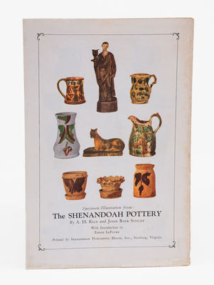 Lot of Two: J. M. HICKERSON / STRASBURG Stoneware Jug, Rare Rice & Stout Book Order Form