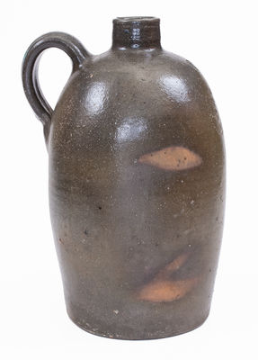 Lot of Two: J. M. HICKERSON / STRASBURG Stoneware Jug, Rare Rice & Stout Book Order Form