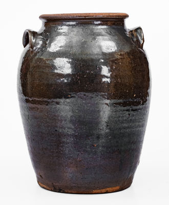 Rare WM PENLAND (Bumcombe County, NC) Stoneware Jar Stamped Four Times