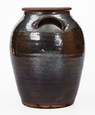 Rare WM PENLAND (Bumcombe County, NC) Stoneware Jar Stamped Four Times