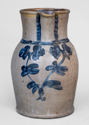 3 Gal. Baltimore, MD Stoneware Pitcher w/ Floral Decoration