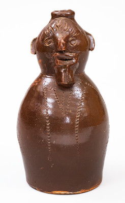 Stoneware Face Jug attrib. Norman Smith, Lawley, Alabama, second quarter 20th century