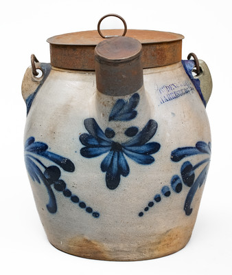 1 Gal. COWDEN & WILCOX / HARRISBURG, PA Stoneware Batter Pail, circa 1865