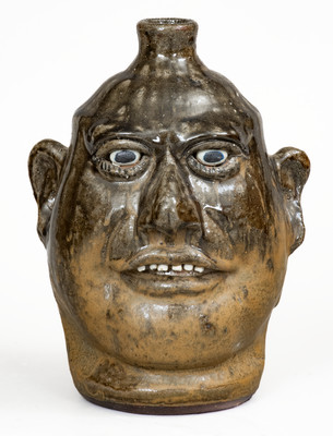 Lanier Meaders, Cleveland, GA Stoneware Face Jug, circa 1985