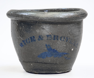 Rare RICE & BROYLES, Lindside, West Virginia Stoneware Jar
