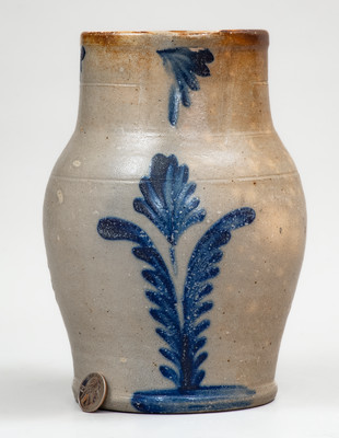 Attrib. Richard C. Remmey, Philadelphia, PA Decorated Stoneware Pitcher