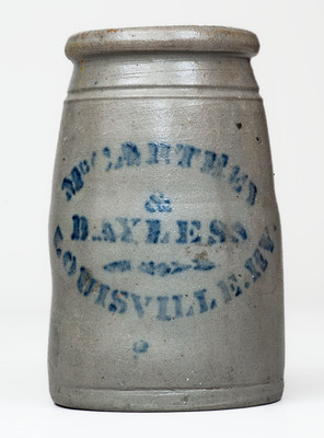 McCARTHEY & BAYLESS / LOUISVILLE, KY Stoneware Canning Jar