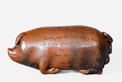 Exceptional Anna Pottery Nov. 1874 