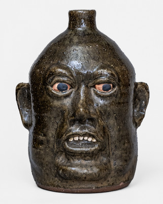 Lanier Meaders Pottery Face Jug, Cleveland, GA, circa 1985
