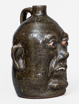 Lanier Meaders Pottery Face Jug, Cleveland, GA, circa 1985