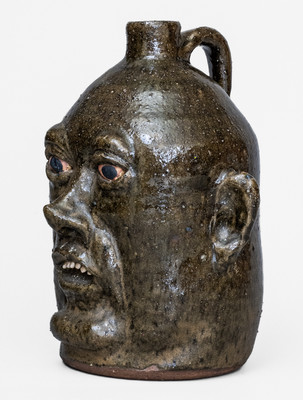Lanier Meaders Pottery Face Jug, Cleveland, GA, circa 1985
