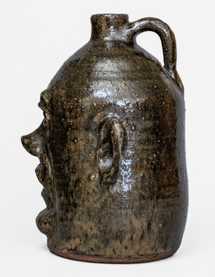 Lanier Meaders Pottery Face Jug, Cleveland, GA, circa 1985