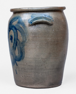 2 Gal. Stoneware Jar w/ Unusual Decoration, Western PA or Ohio