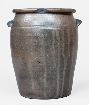2 Gal. Stoneware Jar w/ Unusual Decoration, Western PA or Ohio
