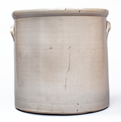 Rare New York State Stoneware Crock w/ 1890-Dated Pitcher Decoration