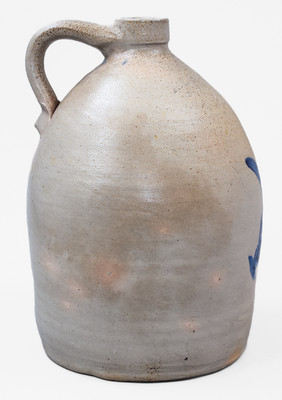 2 Gal. A. L. HYSSONG / BLOOMSBURG, PA Stoneware Jug w/ Floral Decoration