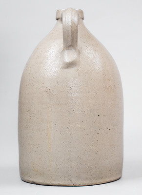 2 Gal. HUDSON, NY POTTERY Stoneware Bird Jug, circa 1867-79