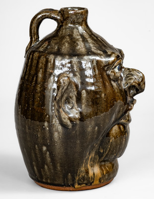 Lanier Meaders, Cleveland, Georgia Stoneware Face Jug, c1985