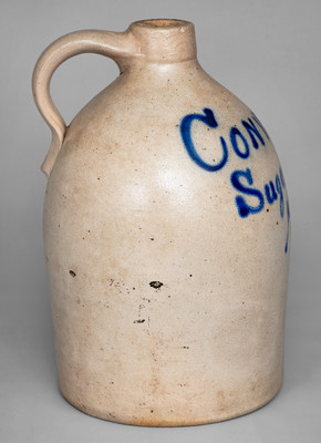 Rare Sugar Notch, PA Stoneware Jug by EVAN R. JONES / PITTSTON, PA