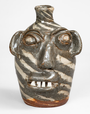 B.B. CRAIG / VALE, North Carolina Stoneware Face Jug