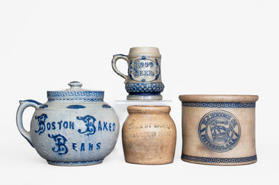 Four Pieces of Stoneware, Northeastern U.S. origin, late 19th century