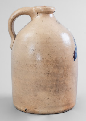 Scarce J. & E. NORTON / BENNINGTON, VT Stoneware Bird Jug, c1855