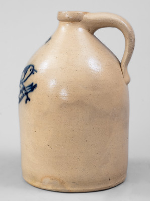J. & E. NORTON / BENNINGTON VT Stoneware Bird Jug, circa 1855.
