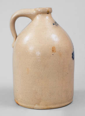 J. & E. NORTON / BENNINGTON VT Stoneware Bird Jug, circa 1855.
