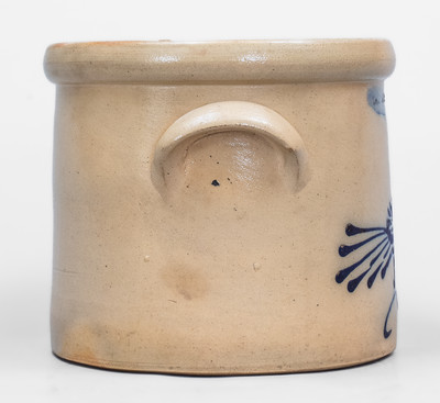 WHITES UTICA, New York Stoneware Bird Crock, c1865