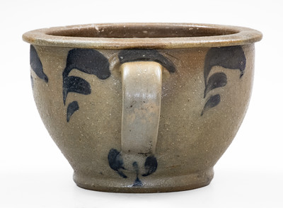 Extremely Rare Stoneware Chamber Pot attrib. Swank Pottery, Johnstown, PA