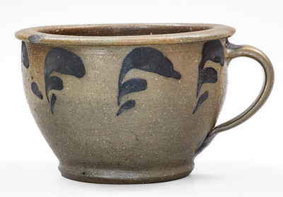 Extremely Rare Stoneware Chamber Pot attrib. Swank Pottery, Johnstown, PA