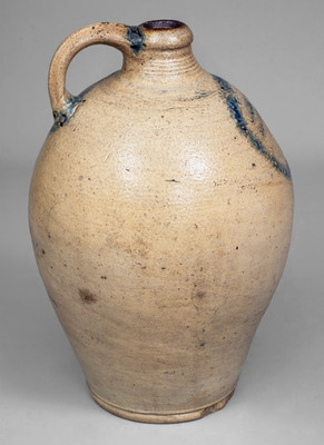 C. CROLIUS / MANUFACTURER / MANHATTAN-WELLS / NEW-YORK Stoneware Jug