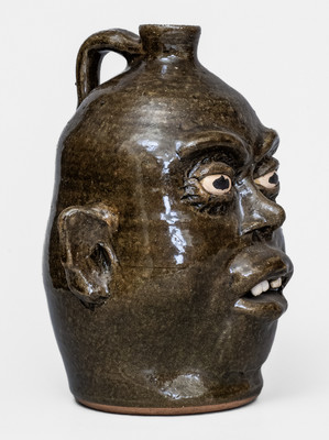 Lanier Meaders Stoneware Face Jug (Cleveland, Georgia), c1985