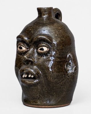 Lanier Meaders Stoneware Face Jug (Cleveland, Georgia), c1985