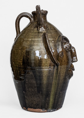 Large-Sized B.B. CRAIG / VALE, N.C. Stoneware Devil Jug