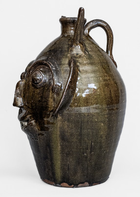 Large-Sized B.B. CRAIG / VALE, N.C. Stoneware Devil Jug
