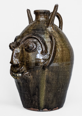 Large-Sized B.B. CRAIG / VALE, N.C. Stoneware Devil Jug