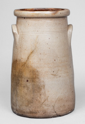 2 Gal. Stoneware Churn attrib. Somerset Potters Works, Somerset, MA
