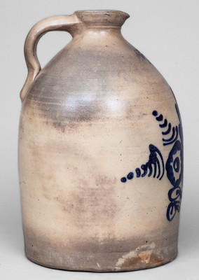 2 Gal. FORT EDWARD POTTERY CO. Stoneware Syrup Jug, circa 1859