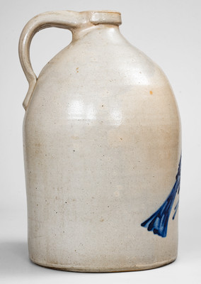 3 Gal. ALBANY, NY Stoneware Bird Jug, third quarter 19th century