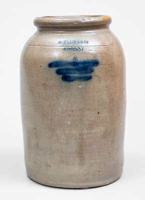 2 Gal. M. TYLER & CO. / ALBANY Stoneware Jar, circa 1825