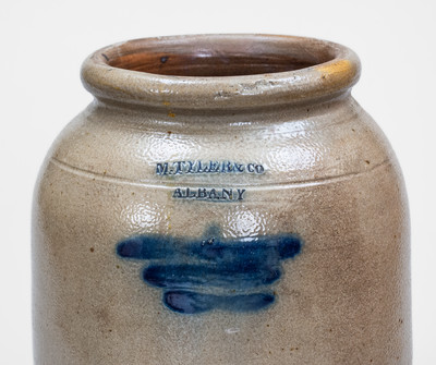 2 Gal. M. TYLER & CO. / ALBANY Stoneware Jar, circa 1825