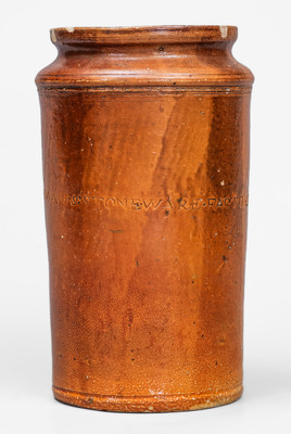 PAUL CUSHMAN S STONEWARE FACTORY / 1811 Stoneware Jar, Albany, New York