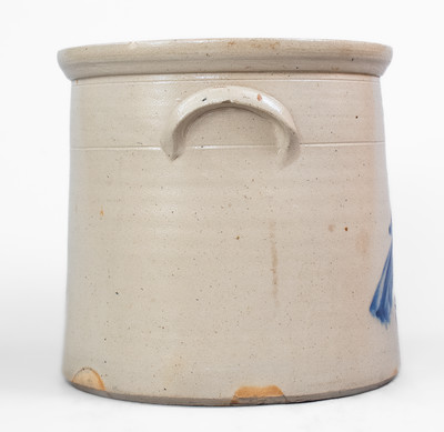 3 Gal. G. S. GUY & CO. / FORT EDWARD, NY Stoneware Crock w/ Bird Decoration