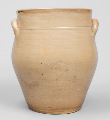 Rare W. E. WARNER / MANUFACTURER / ALBANY, New York Stoneware Jar