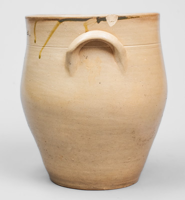 Rare W. E. WARNER / MANUFACTURER / ALBANY, New York Stoneware Jar