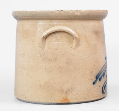 6 Qt. J. J. LAWLOR / ALBANY, NY Stoneware Crock w/ Bird Decoration